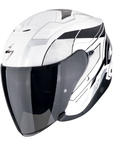 Casco Scorpion Exo-Z1 Vue | Mate-Blanco-rojo-negro