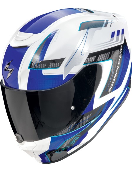 Casco Scorpion Exo-391 Captor | Blanco y azul