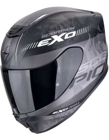 Casco Scorpion Exo-391 Ava | Mate-Negro y plata