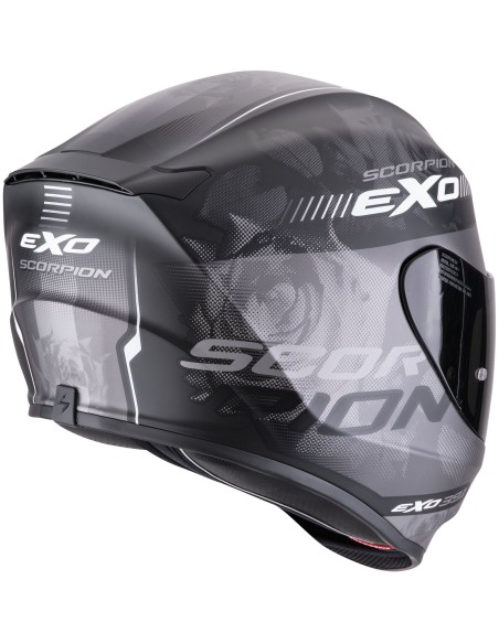Casco Scorpion Exo-391 Ava | Mate-Negro y plata