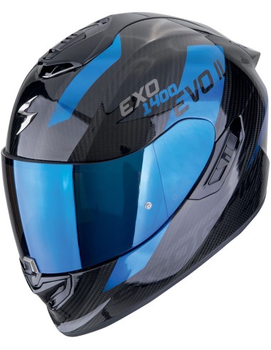 Casco Scorpion Exo-1400 Evo II Carbon Air Platted | Negro y rojo