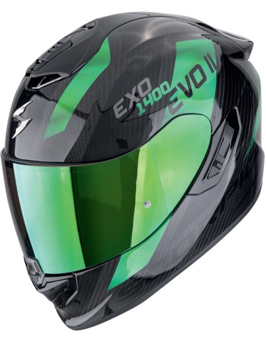 Casco Scorpion Exo-1400 Evo II Carbon Air Platted | Negro y rojo