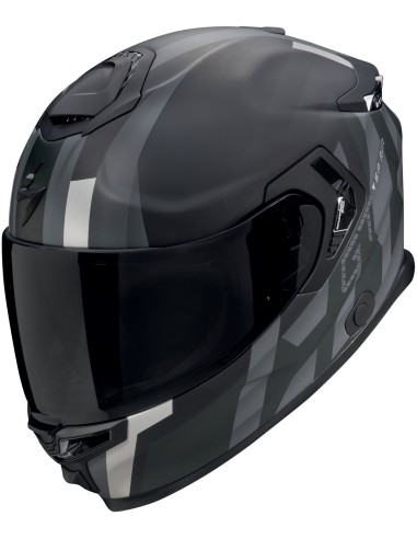 Casco Scorpion Exo-GT SP Air Touradven | Mate-Negro y plata