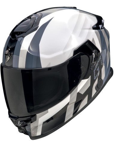 Casco Scorpion Exo-GT SP Air Touradven | Mate-Negro y plata