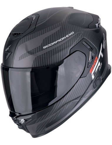 Casco Scorpion Exo-GT SP Air Flex | Mate-Negro y plata