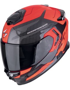 Casco Scorpion Exo-GT SP Air Flex | Negro y rojo neón