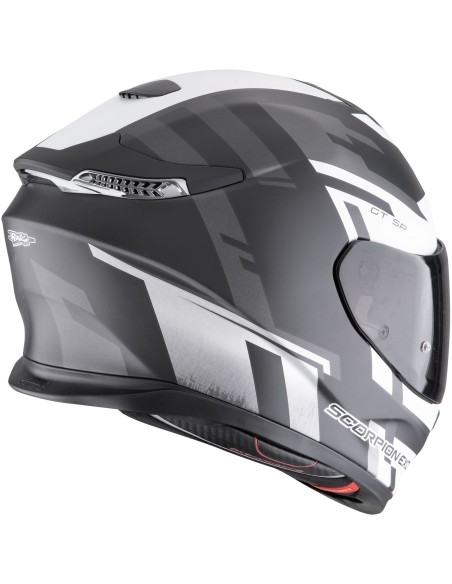 Casco Scorpion Exo-GT SP Air Tornado | Mate-Negro y plata