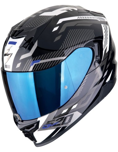 Casco Scorpion Exo-520 Evo Air Ranka | Negro-blanco-azul