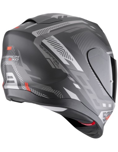 Casco Scorpion Exo-520 Evo Air Ranka | Mate-Negro-plata-rojo