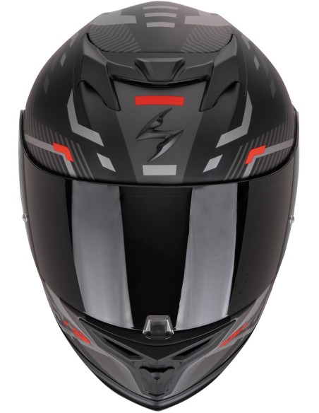 Casco Scorpion Exo-520 Evo Air Ranka | Mate-Negro-plata-rojo