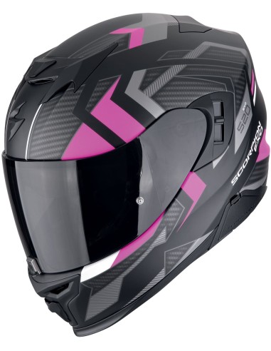 Casco Scorpion Exo-520 Evo Air Sensus Mujer | Mate-Negro y rosa
