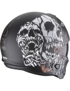 Casco Scorpion Exo-Combat II Genesis | Mate-Negro-blanco-dorado 2