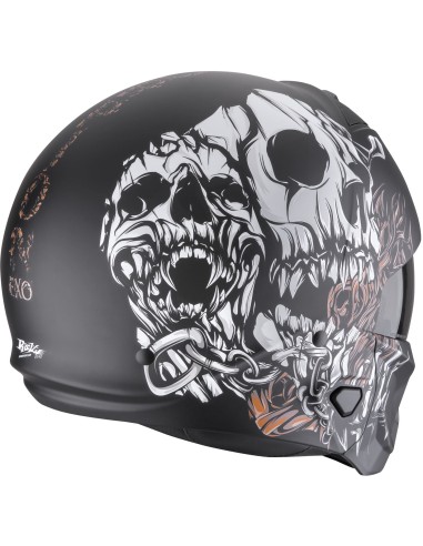 Casco Scorpion Exo-Combat II Genesis | Mate-Negro-blanco-dorado