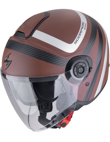 Casco Scorpion Exo-City II Riva | Negro y rojo