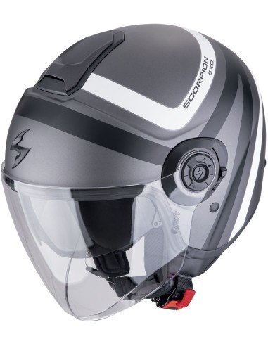 Casco Scorpion Exo-City II Riva | Negro y rojo