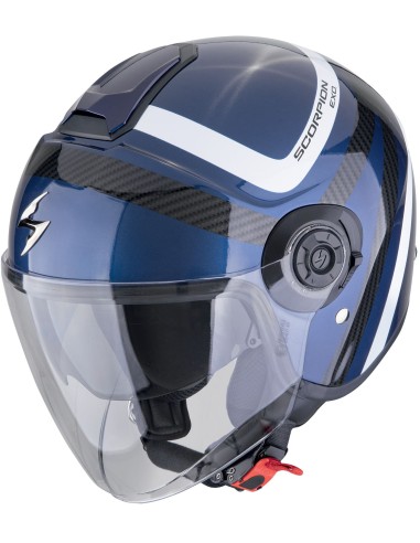 Casco Scorpion Exo-City II Riva | Negro y rojo