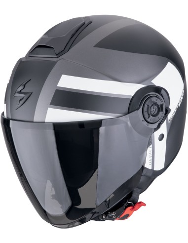 Casco Scorpion Exo-City II Blur | Negro-blanco-verde