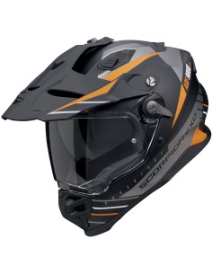 Casco Scorpion ADF-9000 Air Feat | Mate-Negro-plata-naranja