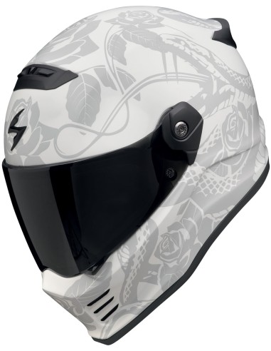 Casco Scorpion Covert FX Dragon | Mate-Gris y plata