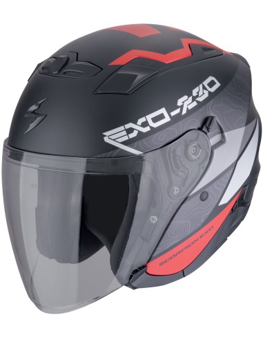 Casco Scorpion Exo-230 Band | Mate-Negro y plata