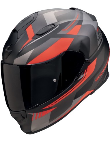 Casco Scorpion Exo-491 Abilis | Mate-Negro-plata-rojo