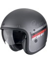 Casco Scorpion Belfast Evo Adonis | Mate-Plata y rojo