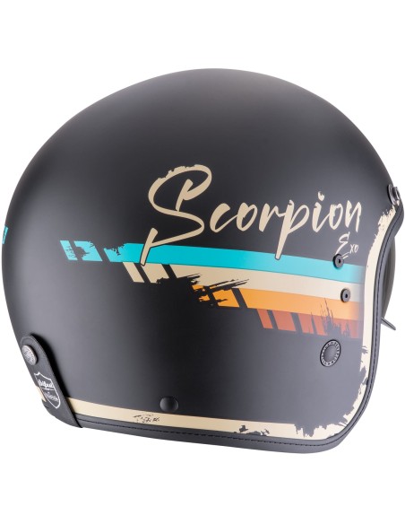 Casco Scorpion Belfast Evo Adonis | Mate-Negro y beige