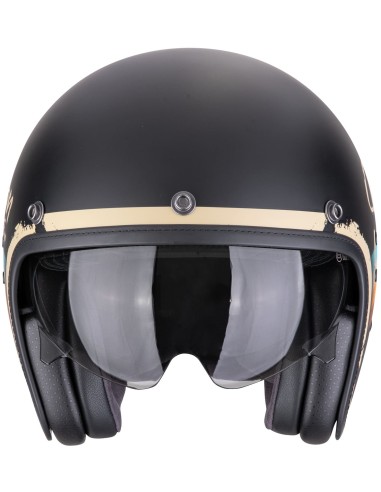 Casco Scorpion Belfast Evo Adonis | Mate-Negro y beige
