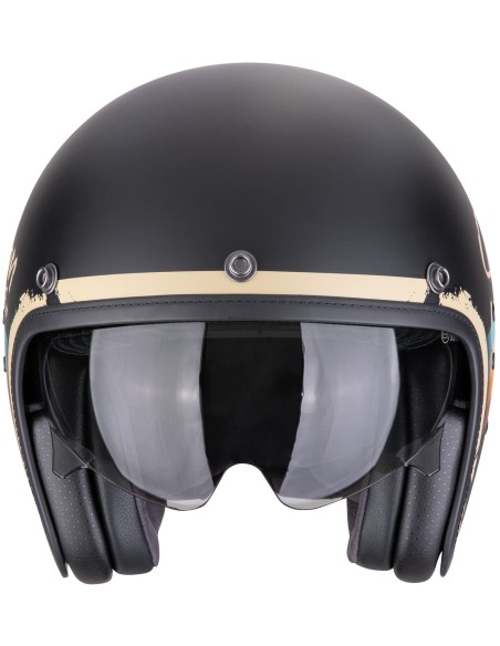 Casco Scorpion Belfast Evo Adonis | Mate-Negro y beige