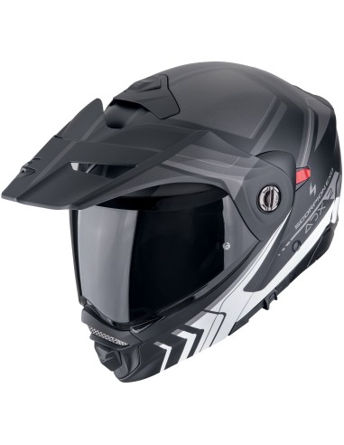 Casco Scorpion ADX-2 Lewis | Mate-Negro y plata