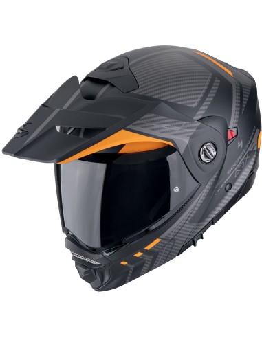 Casco Scorpion ADX-2 Lewis | Mate-Negro y plata