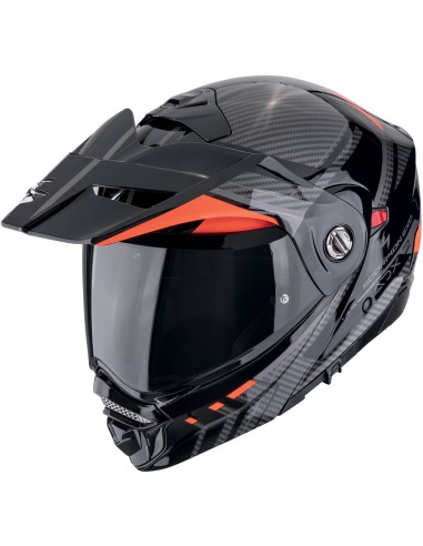 Casco Scorpion ADX-2 Lewis | Mate-Negro y plata