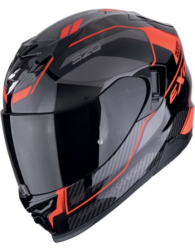 Casco Scorpion Exo-520 Evo Air Lena | Negro y rojo