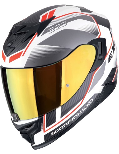 Casco Scorpion Exo-520 Evo Air Lena | Negro y rojo