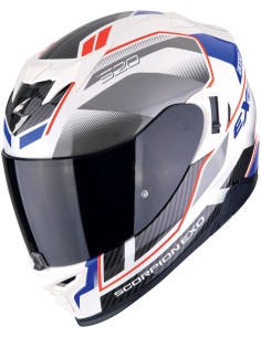Casco Scorpion Exo-520 Evo Air Lena | Blanco perla y azul