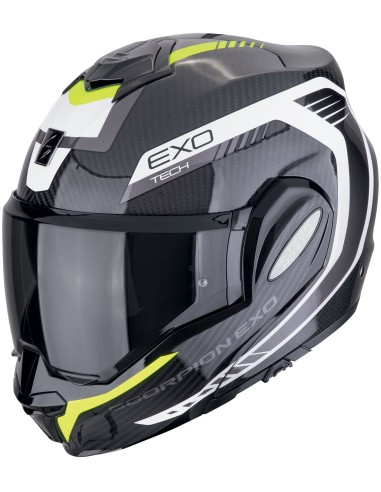 Casco Scorpion Exo-Tech Evo Carbon Cosy | Mate-Negro y rojo