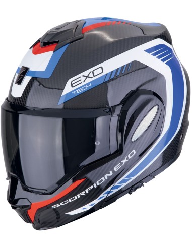 Casco Scorpion Exo-Tech Evo Carbon Cosy | Mate-Negro y rojo