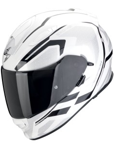 CASCO SCORPION EXO-491 KRIPTA - Preto e branco