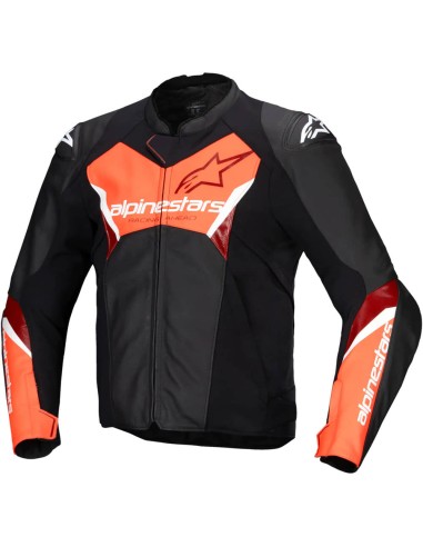 Chaqueta Alpinestars Faster V3|Negroy rojo fluor