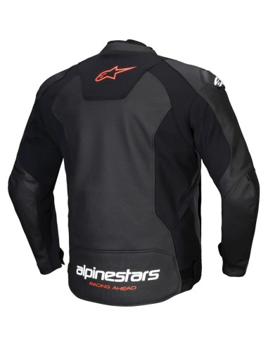 Chaqueta Alpinestars Faster V3|Negroy rojo fluor