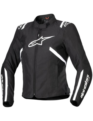 Chaqueta Alpinestars Stella T-SPS V2 Waterproof|Negro-blanco-rojo fluor