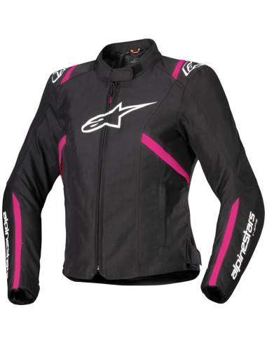Chaqueta Alpinestars Stella T-SPS V2 Waterproof|Negro-blanco-rosa