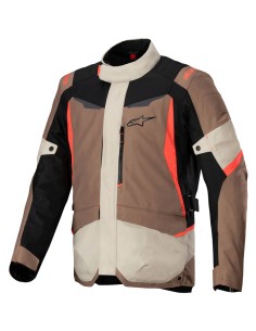 Chaqueta Alpinestars ST-1 WP|Marrón-negro-rojo fluor