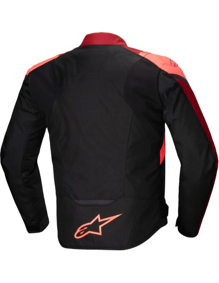 Chaqueta Alpinestars T-Jaws V4 WP|Negro-rojo fluor-rojo oscuro