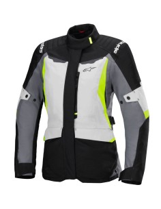 Chaqueta Alpinestars Stella ST-1 WP|Gris-negro-amarillo fluor