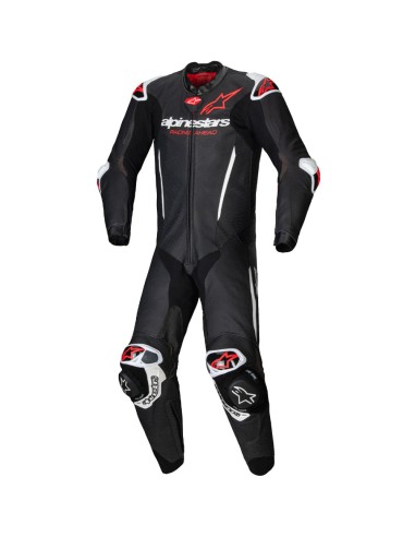 Mono Alpinestars Profesional GP-R7|Negro-blanco-rojo flúor