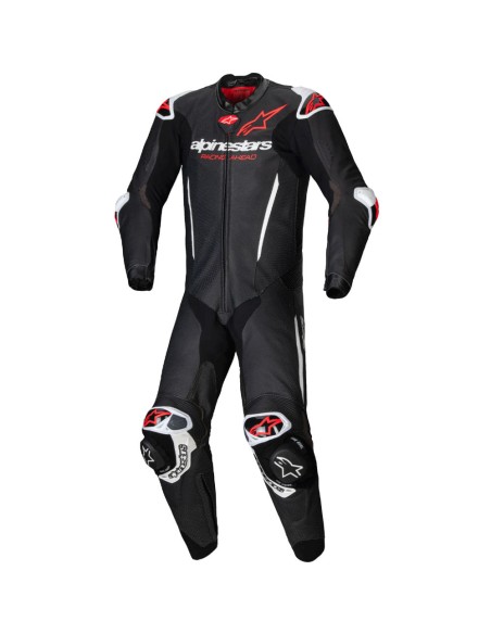Mono Alpinestars Profesional GP-R7|Negro-blanco-rojo flúor