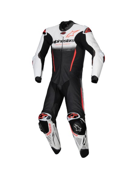 Mono Alpinestars Profesional GP-R7|Blanco-negro-rojo flúor