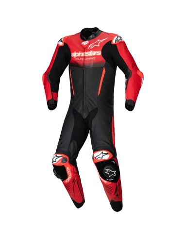 Mono Alpinestars Profesional GP-R7|Negro-blanco-rojo flúor