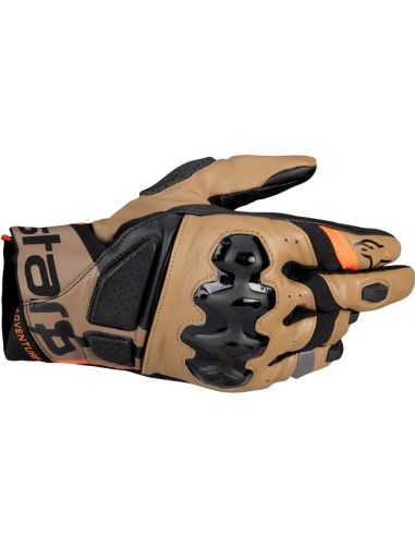 Guantes Alpinestars Belize V3 Drystar|Negro y marrón